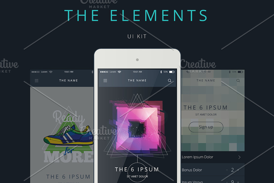 Phone GUI Template. Wireframe UI Kit in Mobile & Web Mockups - product preview 8