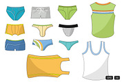 24 Underwear Doodle Vector