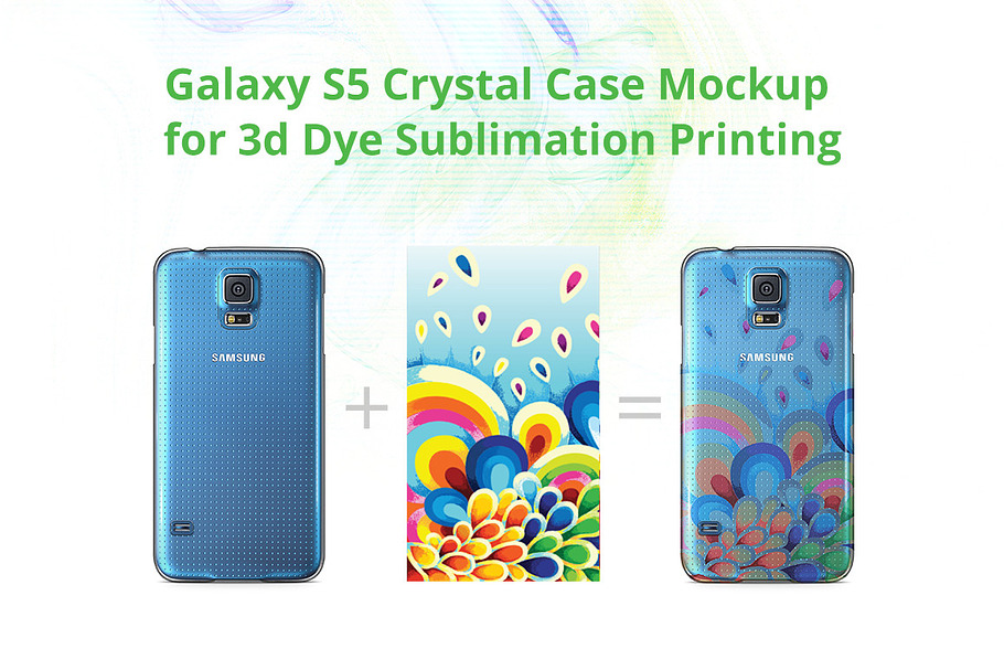 Galaxy S5 3d Crystal Case Mock-up