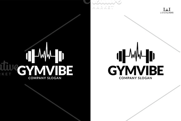 Gym Vibe Logo in Logo Templates - product preview 2