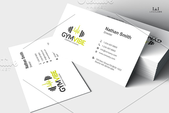 Gym Vibe Logo in Logo Templates - product preview 3