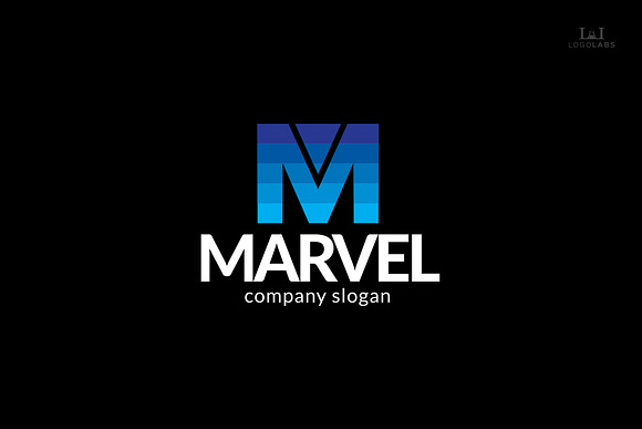 Marvel - Letter M Logo in Logo Templates - product preview 1