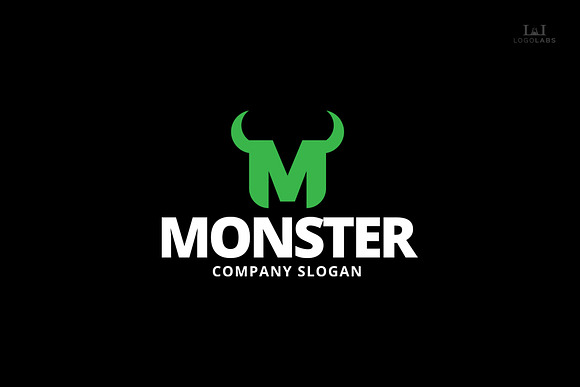Monster - Letter M Logo in Logo Templates - product preview 1
