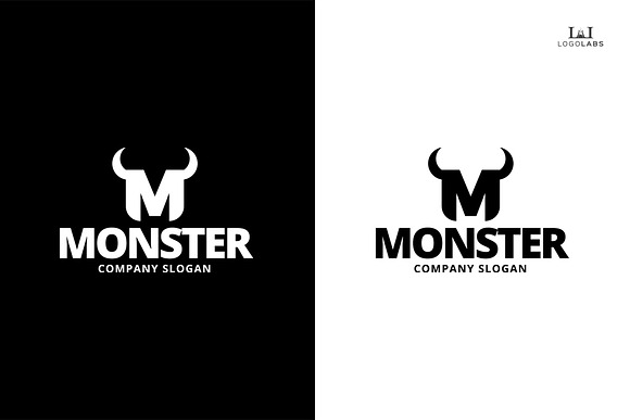 Monster - Letter M Logo in Logo Templates - product preview 2