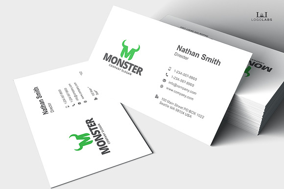 Monster - Letter M Logo in Logo Templates - product preview 3