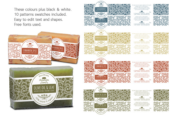 Soap Label Packaging Template in Templates - product preview 1