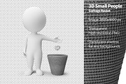 3D Small People - Garbage Basket