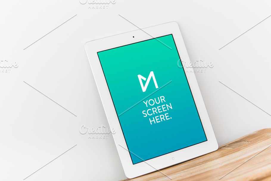 iPad Retina White Portrait in Mobile & Web Mockups - product preview 8