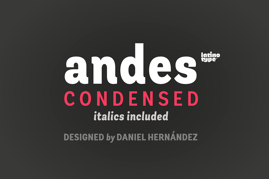 Andes Condensed Family in Sans-Serif Fonts - product preview 8
