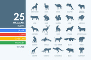 25 mammals icons