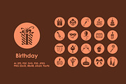 Happy Birthday icons