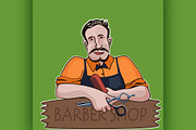 Hairstylist. Barber shop theme