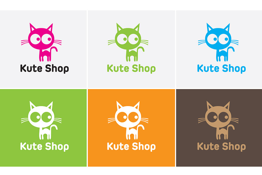 Kute cat shop logo in Logo Templates - product preview 8