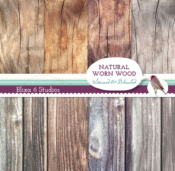 24 Weathered Wood Textures Bundle in Textures - product preview 3