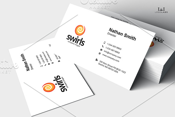 Swirls Logo in Logo Templates - product preview 3