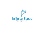 Infinite Steps - Foot Print Logo