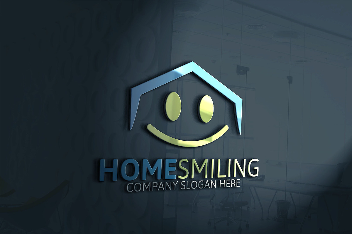 Home Smiling in Logo Templates - product preview 8