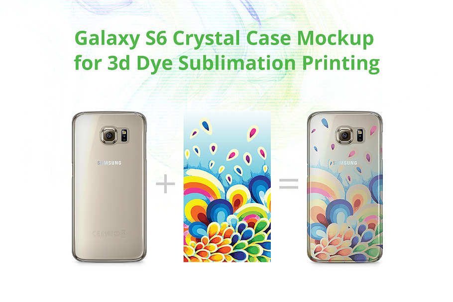 Galaxy S6 3d Crystal Case Mock-up