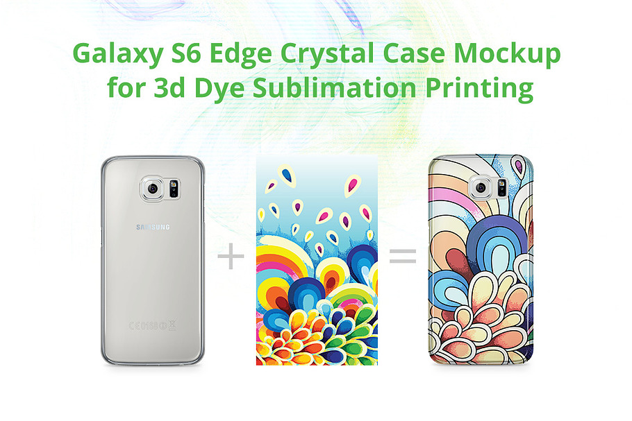 Galaxy S6 Edge 3d Crystal Case Mock-