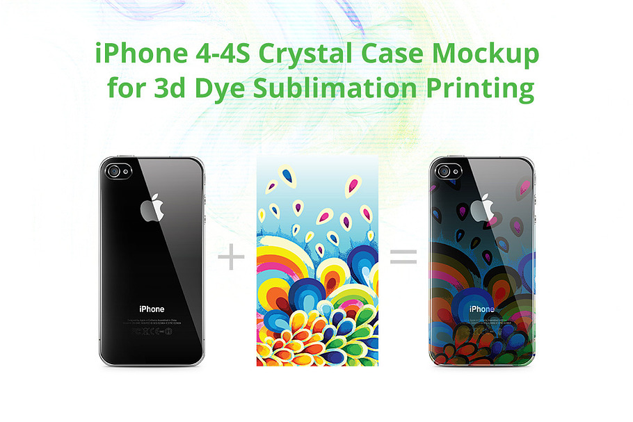 iPhone 4-4s 3d Crystal Case Mock-up