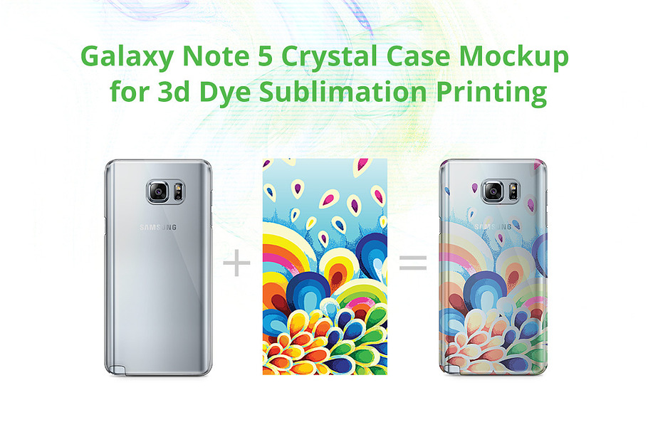 Galaxy Note 5 3d Crystal Case Mock-u
