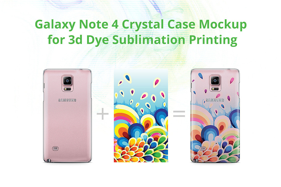 Galaxy Note 4 3d Crystal Case Mock-u