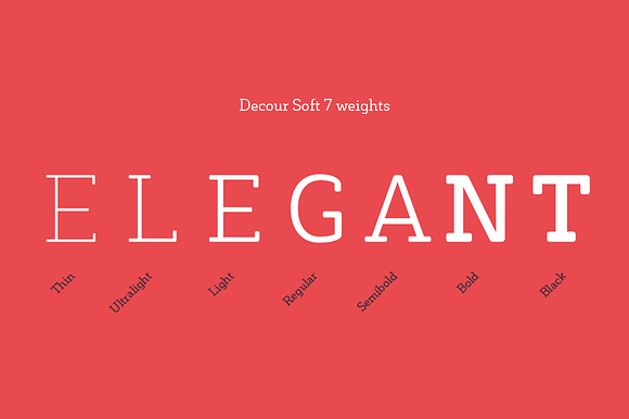 Decour Soft in Slab Serif Fonts - product preview 9