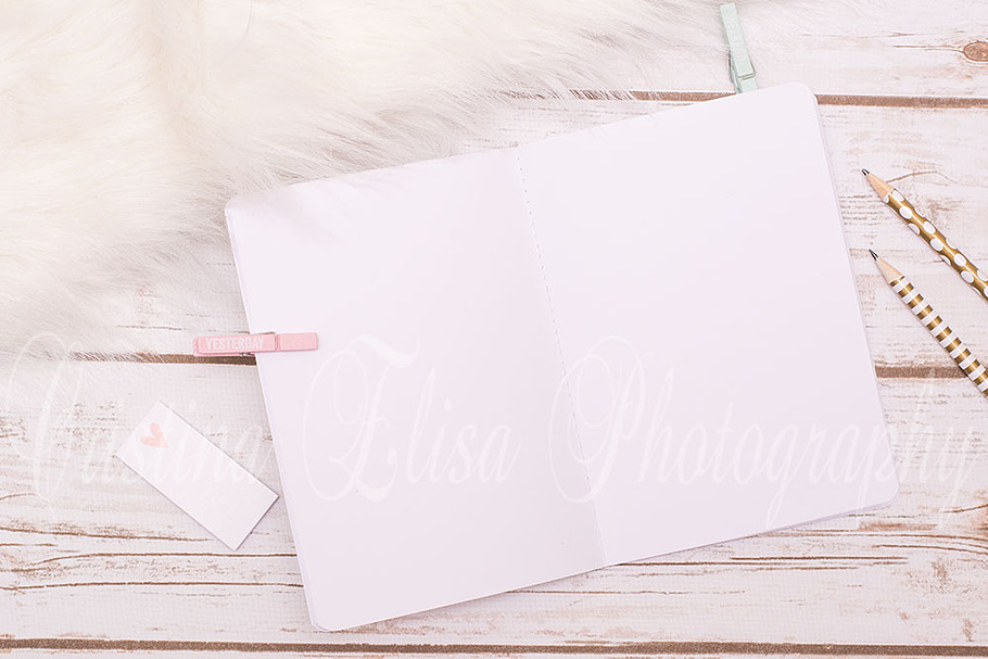 Notebook Mockup Styled Stock in Product Mockups - product preview 8