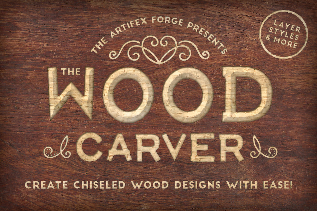The Wood Carver - PS Styles & More in Photoshop Layer Styles - product preview 8