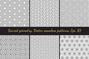 Sacred geometry Seamless Patterns
