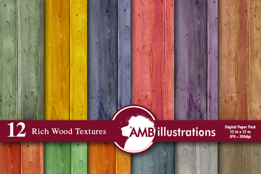 Wood Textures Digital Paper AMB-1139