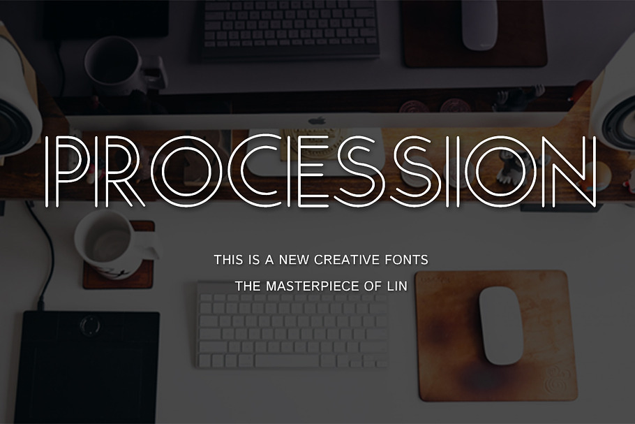 Procession-Creative font