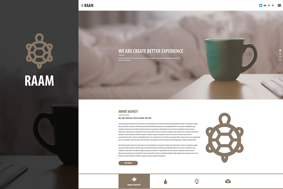 RAAM - One Page Multipurpose Agency