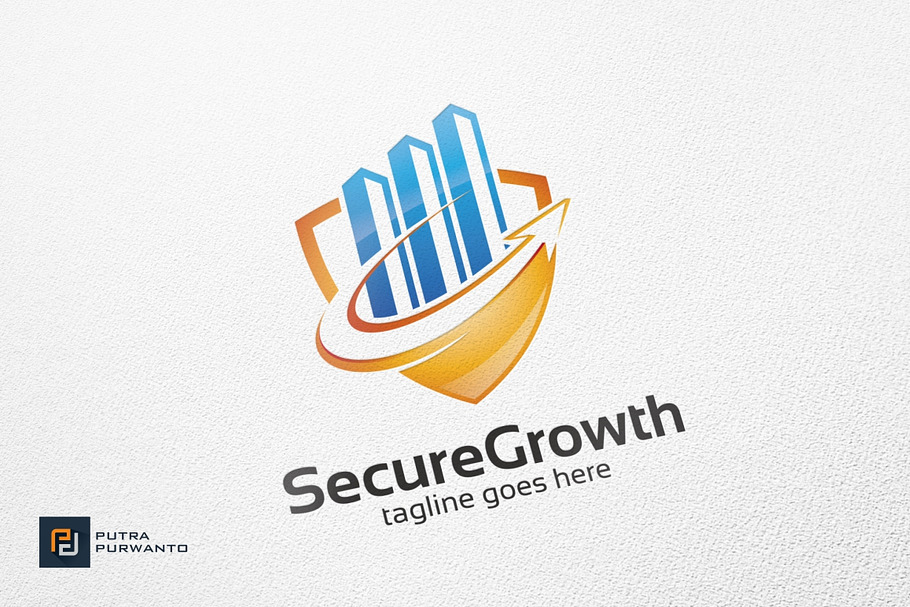 Secure Growth / Chart - Logo in Logo Templates - product preview 8