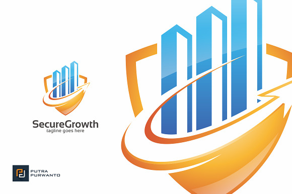 Secure Growth / Chart - Logo in Logo Templates - product preview 2