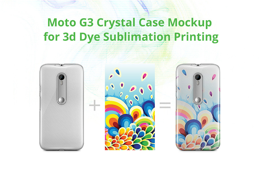 Moto G3 3d Crystal Case Mock-up