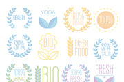 Organic,bio,ecology natural logos