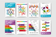 Set of Infographic brochures