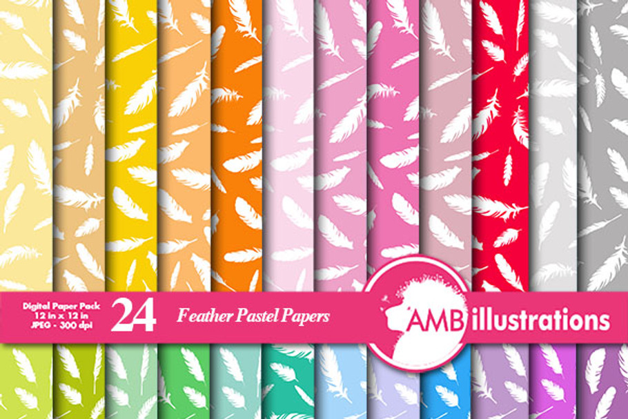 Feathers Digital Papers, AMB-987