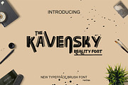 Kavensky Brush Font