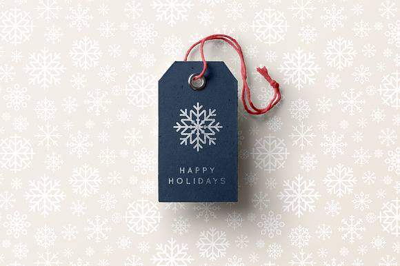 20 Rounded Geometric Snowflakes in Holiday Icons - product preview 3