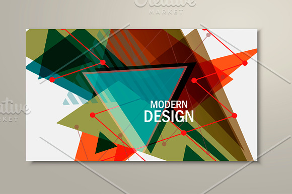 Abstract background triangle Vol.2 in Presentation Templates - product preview 3