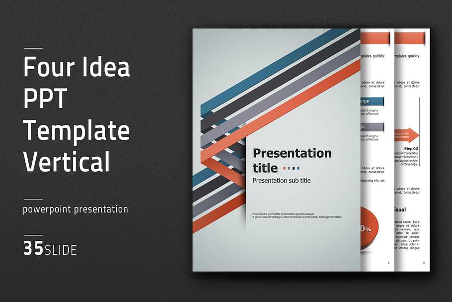 Four Idea PPT Template Vertical in PowerPoint Templates - product preview 8