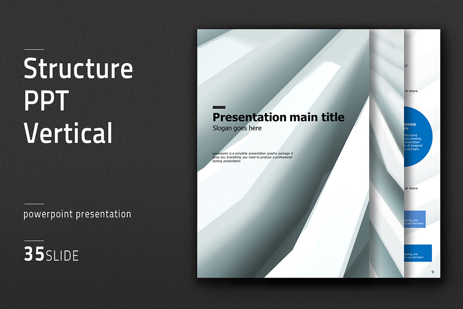 Structure PPT Vertical in PowerPoint Templates - product preview 8
