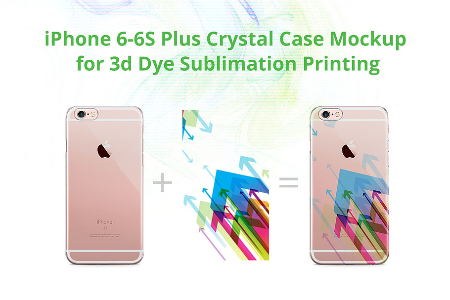 iPhone 6S Plus 3d Crystal Case Mock-