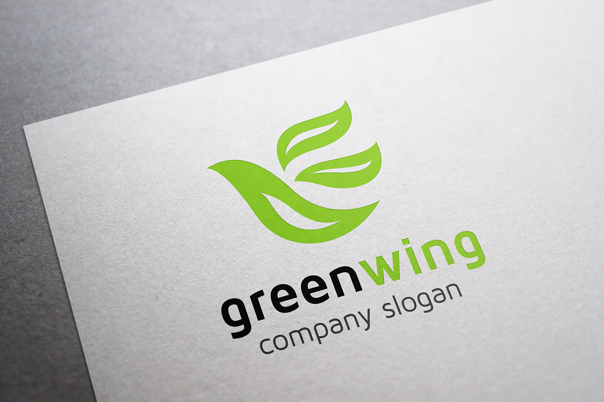 Green Wing in Logo Templates - product preview 8