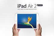 iPad Air 2 in Hands Mockups
