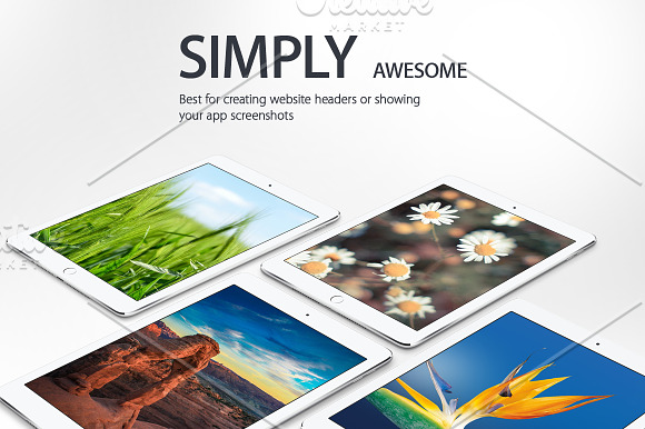 iPad Air 2 Mockups Pack in Mobile & Web Mockups - product preview 1