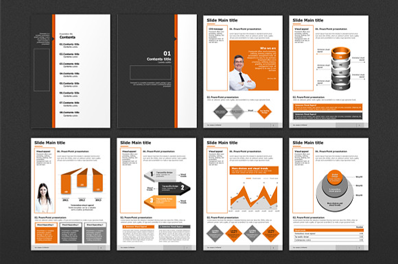 Modern Design Vertical Template in Presentation Templates - product preview 1