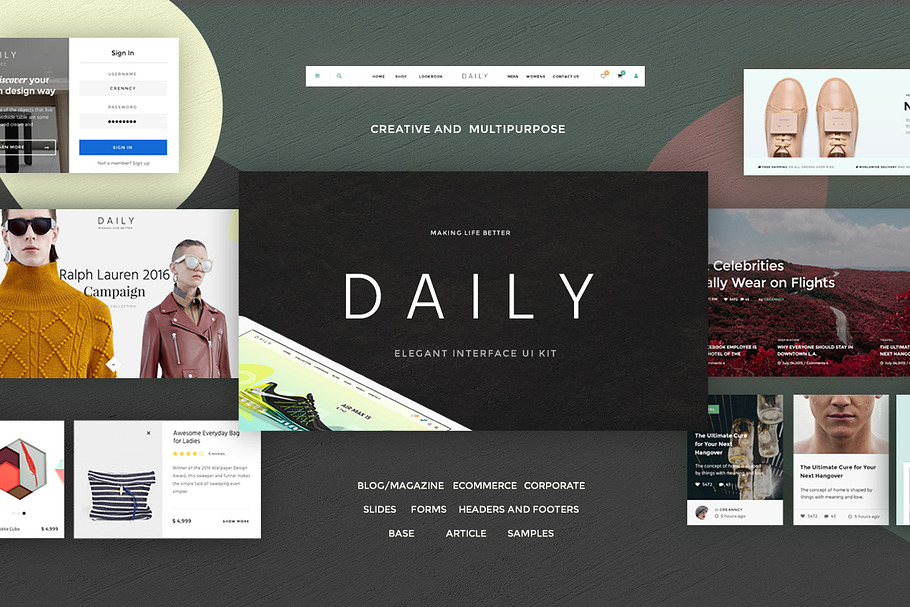 Daily UI Kit in UI Kits and Libraries - product preview 8